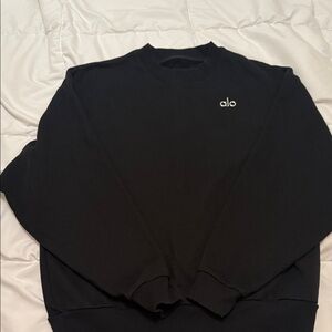 ALO Yoga Men's Classic Black Crewneck Sweater